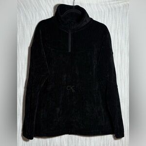White Birch Black 1/4 zip courdory